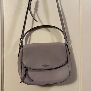 Kate Spade Gray Crossbody Bag with Adjustable Strap